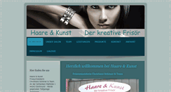 Desktop Screenshot of haare-und-kunst.com